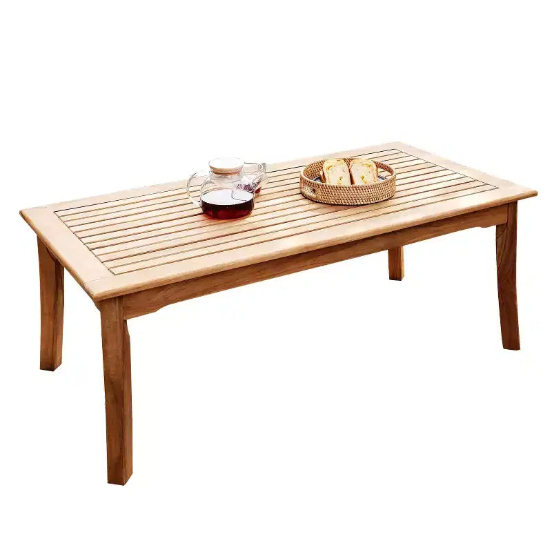 Table basse d'extérieur en teck