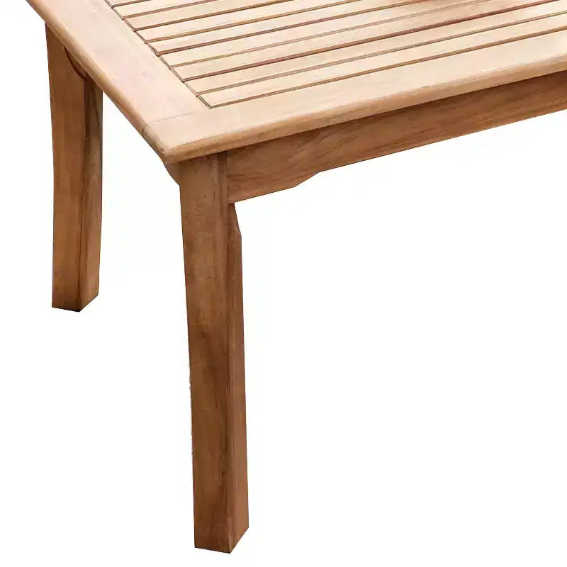 Table basse d'extérieur en teck