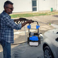 Nettoyeur haute pression électrique sur roues 5 buses à connexion rapide Bouteille de savon Pistolet pulvérisateur