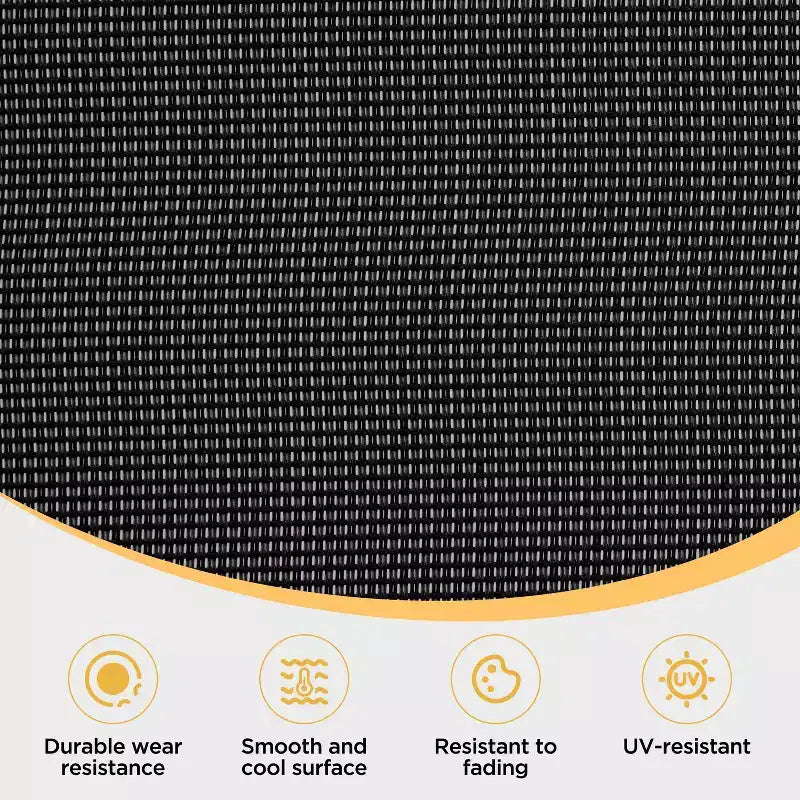 Chaise pliante avec coussin rembourré amovible et 5 positions réglables
