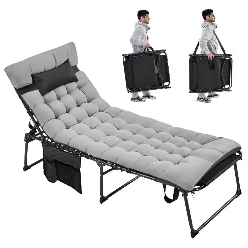 Yaheetech Folding Chair with Removable Padded Cushion and 5 Adjustable Position