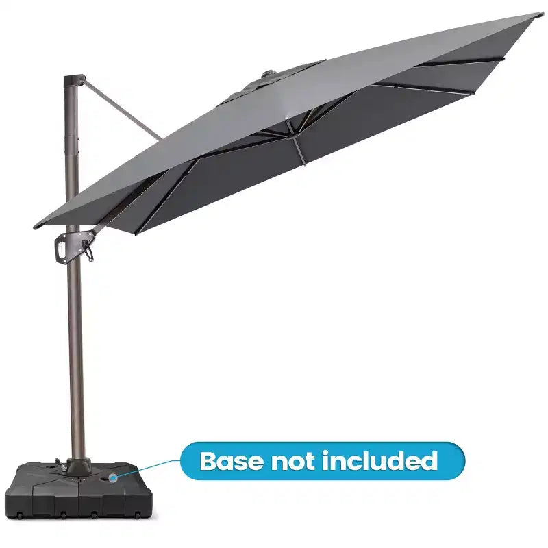 Parasol déporté inclinable UV30+ avec rotation à 360°