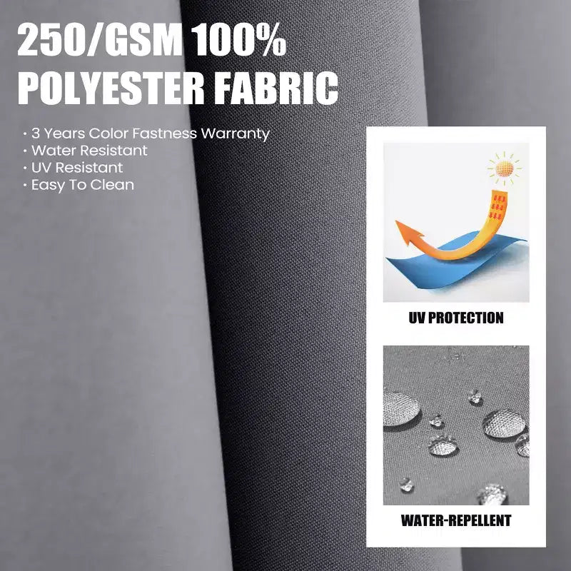 Parasol déporté inclinable UV30+ avec rotation à 360°