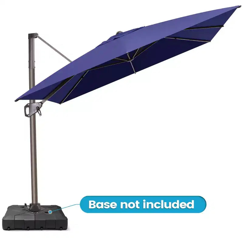 Parasol déporté inclinable UV30+ avec rotation à 360°