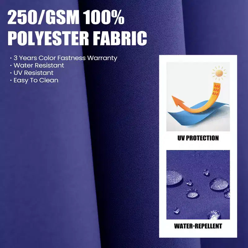 Parasol déporté inclinable UV30+ avec rotation à 360°