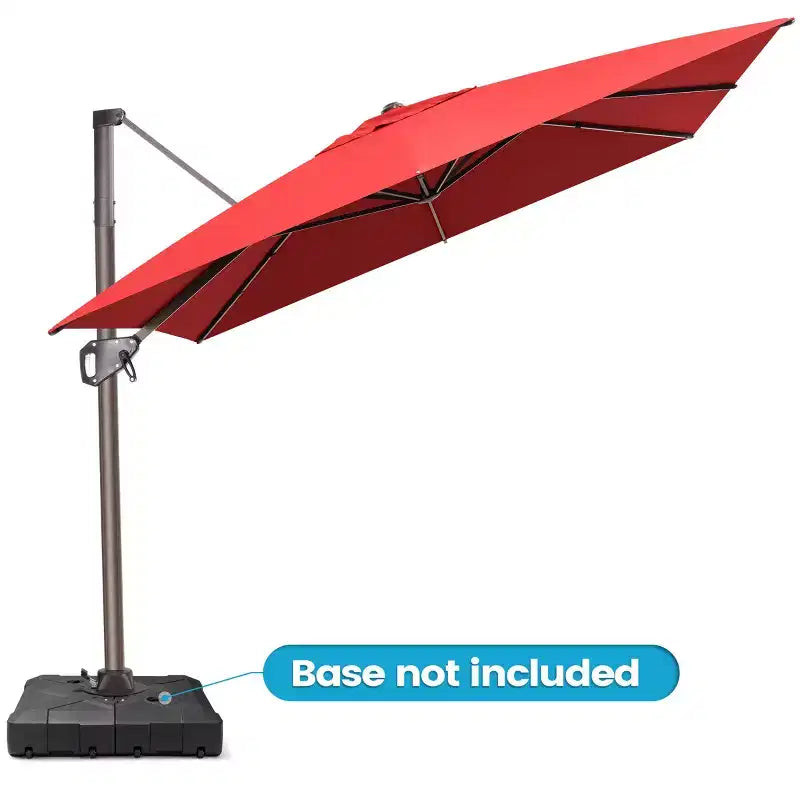 Parasol déporté inclinable UV30+ avec rotation à 360°