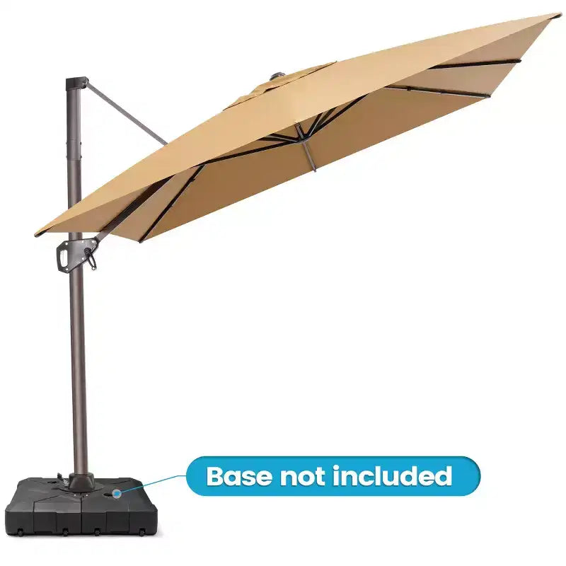 Parasol déporté inclinable UV30+ avec rotation à 360°