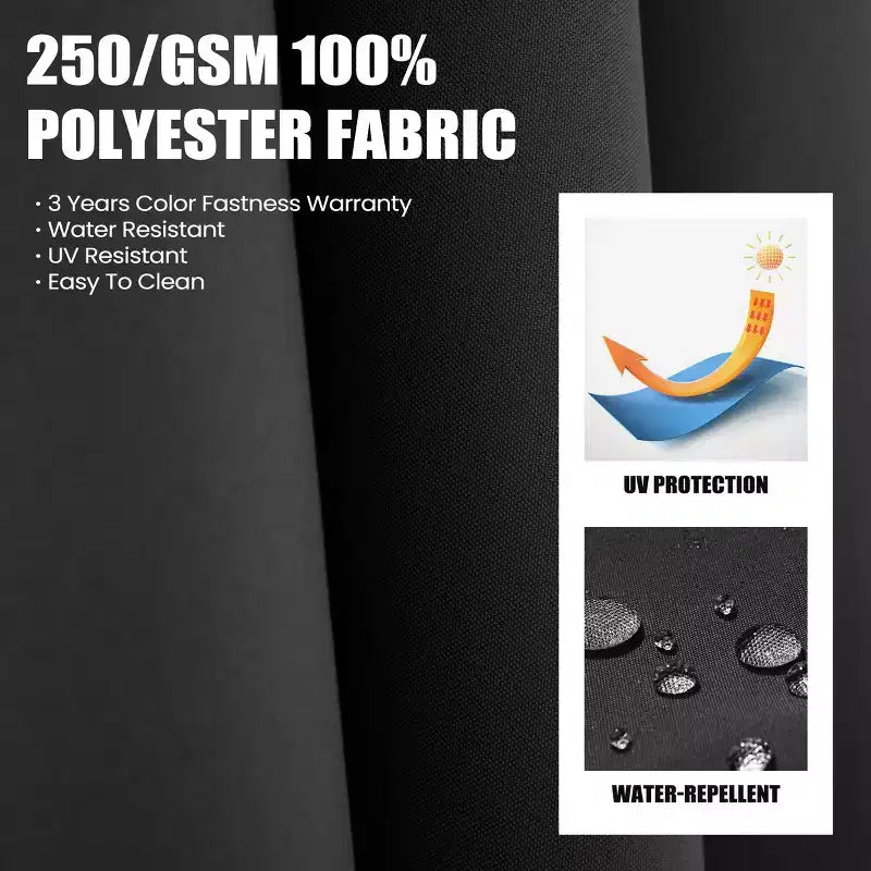 Parasol déporté inclinable UV30+ avec rotation à 360°