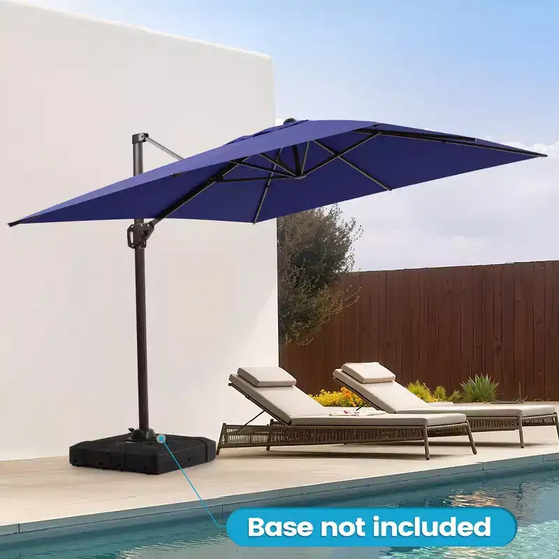 Parasol déporté inclinable UV30+ avec rotation à 360°