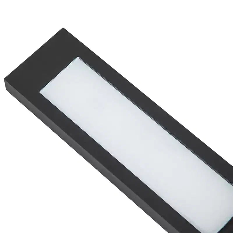 Applique murale extérieure LED à intensité variable noire avec verre dépoli