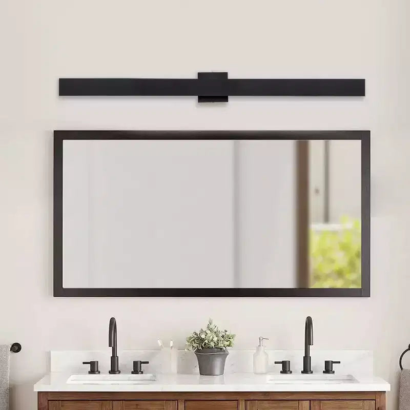 Applique murale extérieure LED à intensité variable noire avec verre dépoli