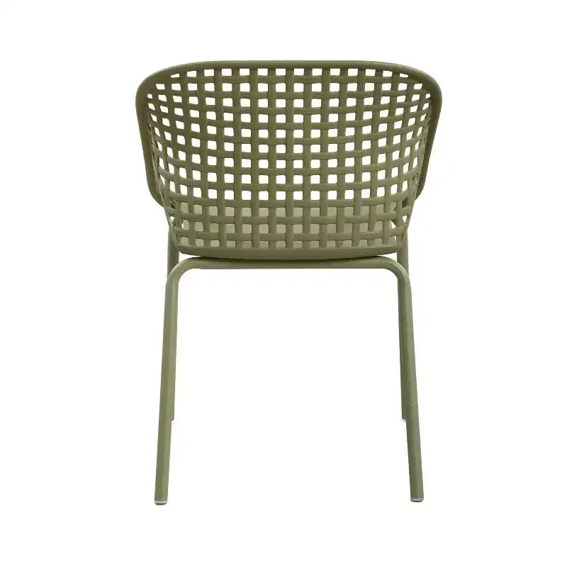 Chaises de terrasse modernes en fer et en plastique
