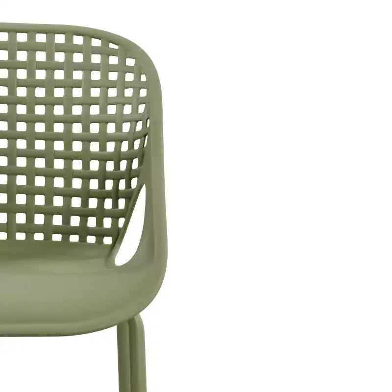 Chaises de terrasse modernes en fer et en plastique