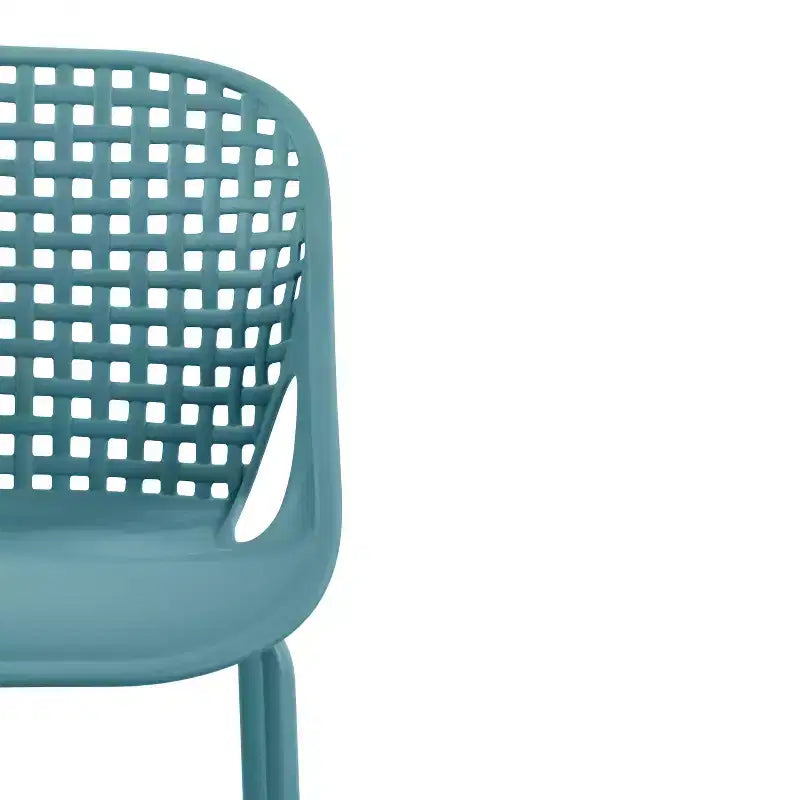 Chaises de terrasse modernes en fer et en plastique