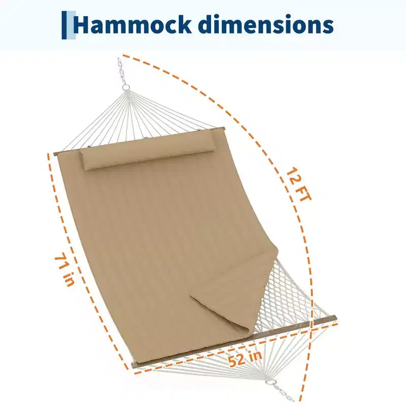 Hamac 2 places avec support Cadre en acier réglable
