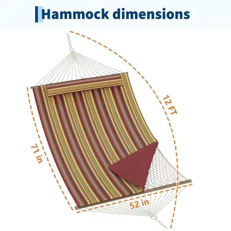 Hamac 2 places avec support Cadre en acier réglable