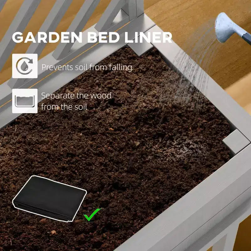 Jardinière surélevée avec treillis – Bac de culture sur pieds pour plantes grimpantes