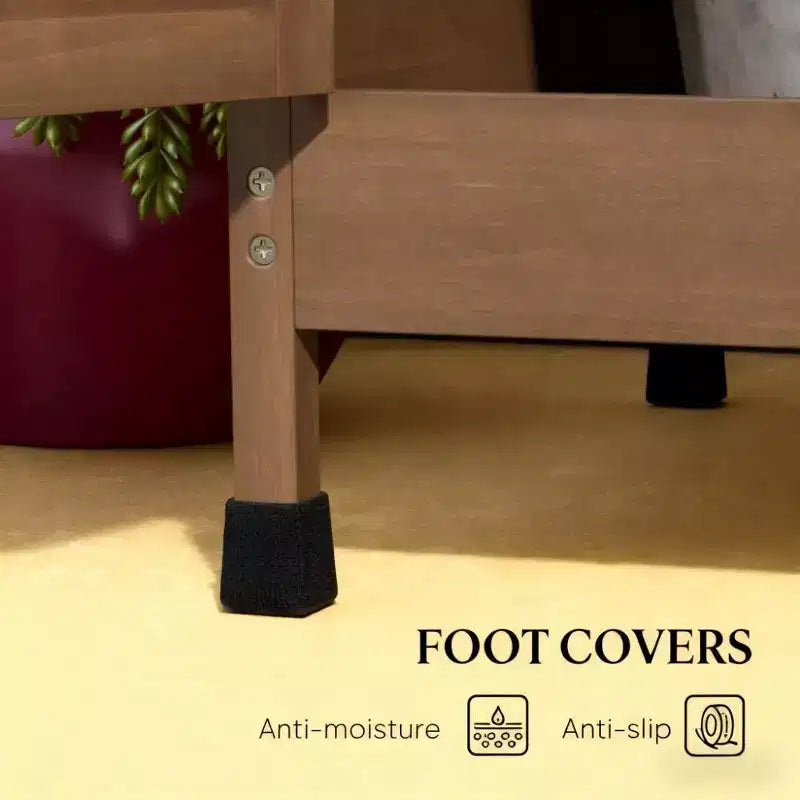 Table de rempotage en bois pour patio, table de travail de jardin extérieur avec armoire de rangement