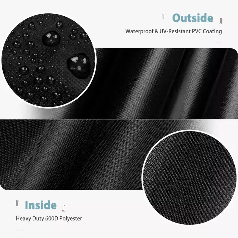 Housse de barbecue, housse de barbecue et fumoir robuste et imperméable avec fermeture éclair spéciale