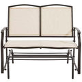 Yaheetech Patio Swing Glider Bench with Steel Frame