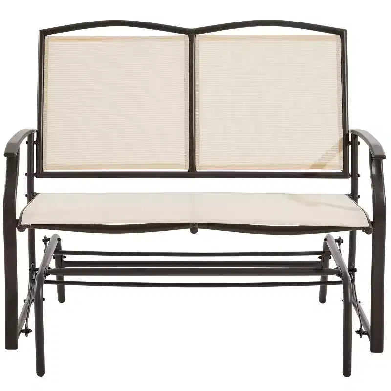 Yaheetech Patio Swing Glider Bench with Steel Frame