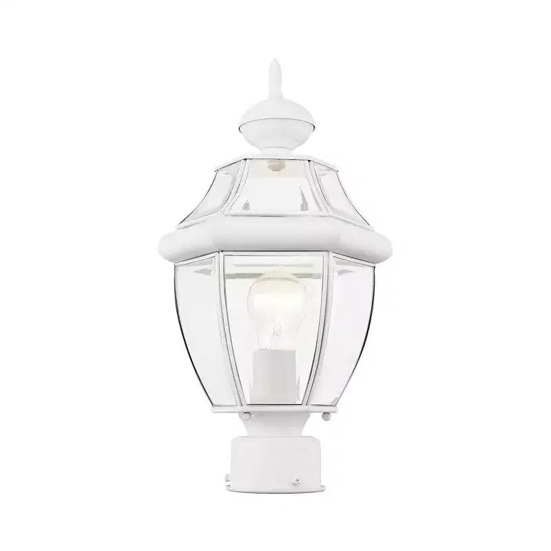 Monterey 1 - Lampadaire à poteau en blanc