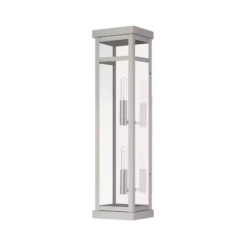 Applique murale en nickel brossé