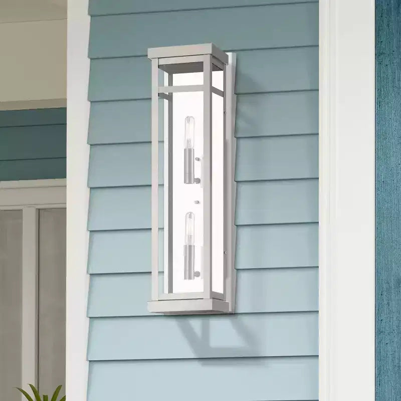 Applique murale en nickel brossé