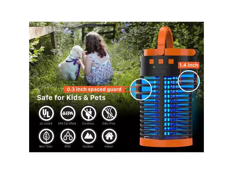 Anti-moustique électrique 5 en 1 pour extérieur, anti-moustique pour intérieur, anti-moustique solaire