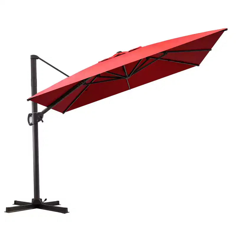 Parasol déporté inclinable 1 niveau sans base