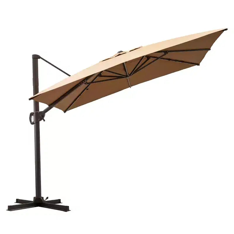 Parasol déporté inclinable 1 niveau sans base