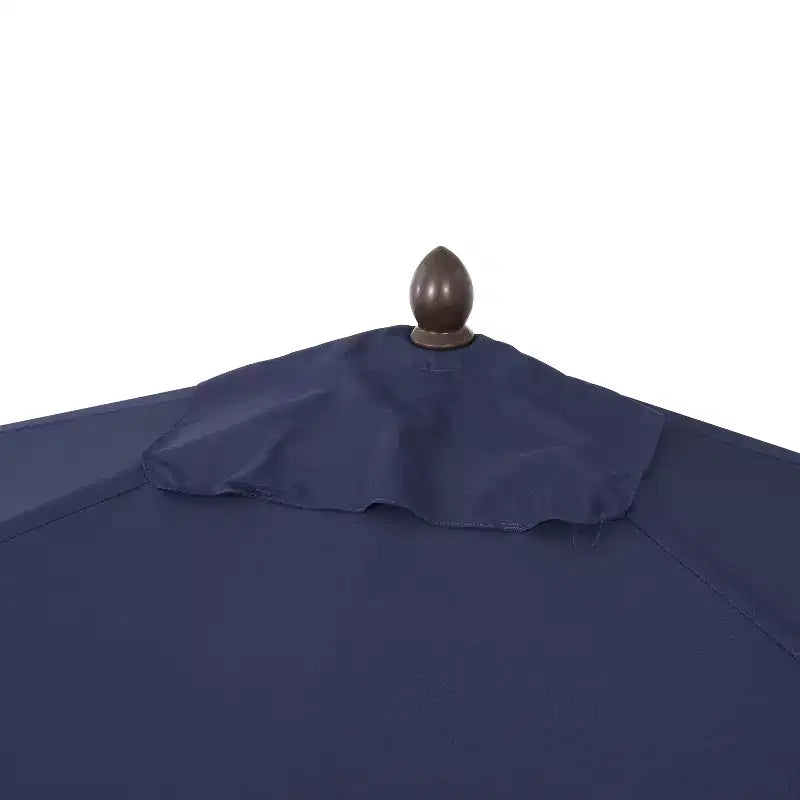 Parasol de terrasse rectangulaire demi-marché classique Mid-Century avec manivelle